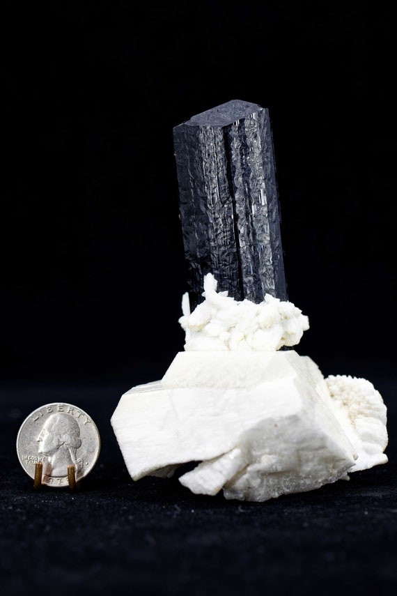 Etched Schorl (Tourmaline) on Matrix, view 4