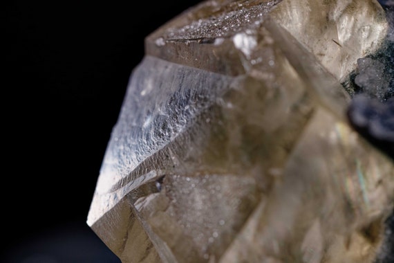Lemon Calcite with Stilbite in Matrix, view 5