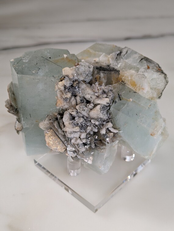 Aquamarine with Matrix, view 2