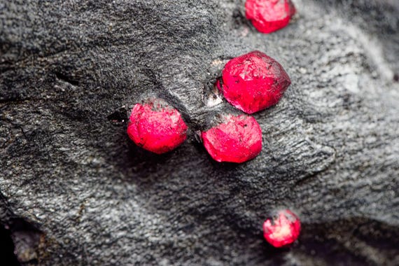 Almandine Garnet with Graphite, view 2