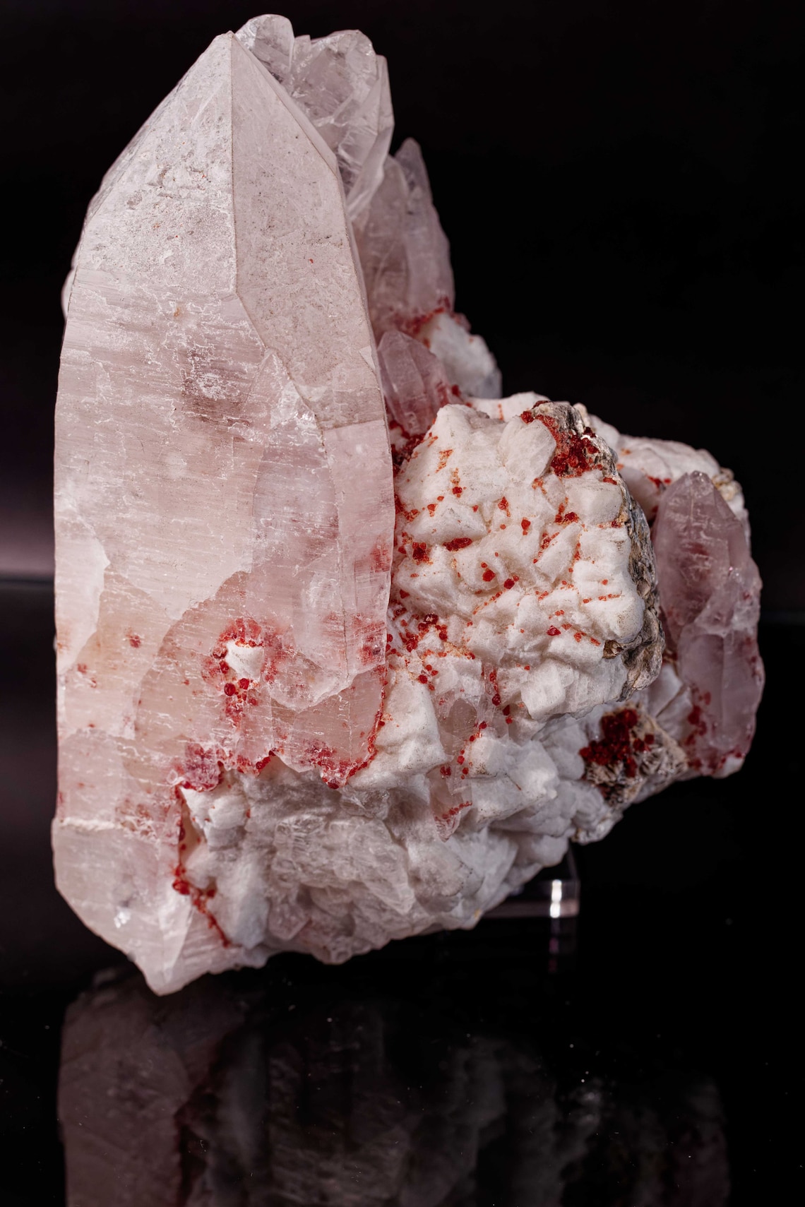 Quartz with Feldspar and Garnet, Skardu Pakistan, 2.2 kg | Statement Piece