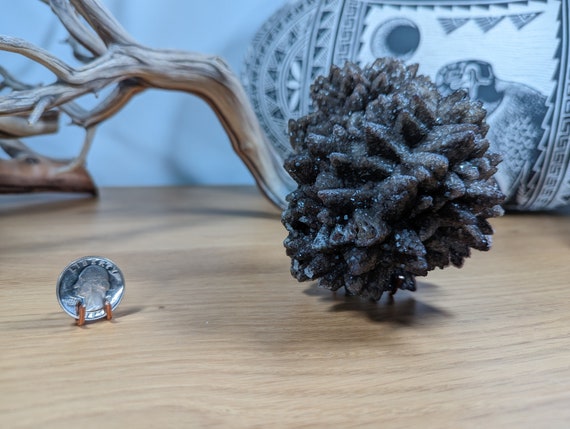 Dogtooth Calcite with Fluorite, view 7