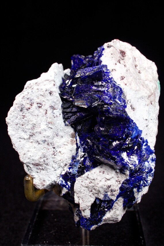 Azurite in matrix, view 2