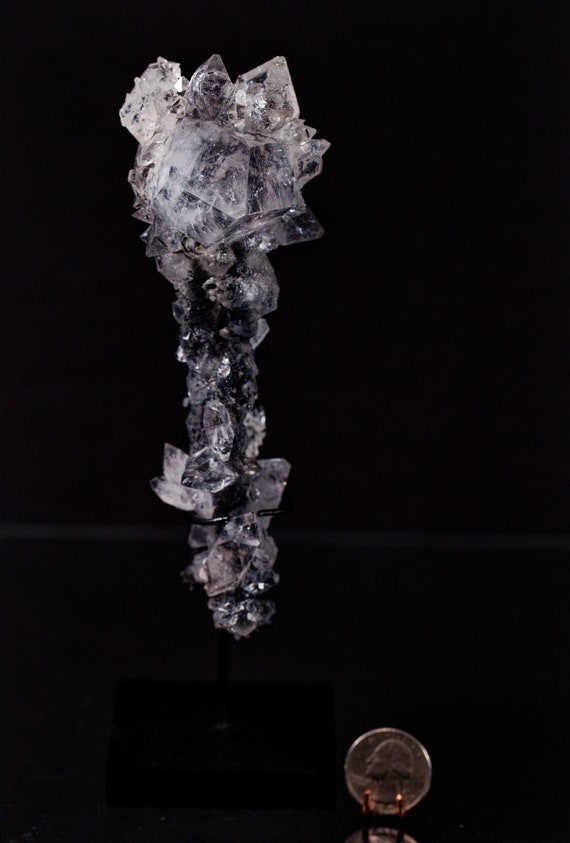 Apophyllite and Gray Chalcedony Scepter, view 7
