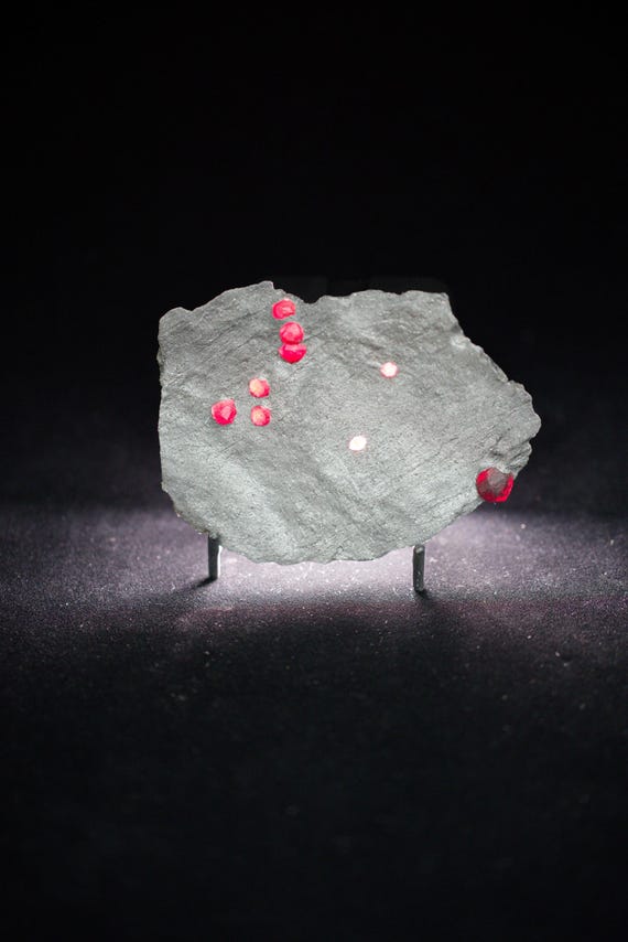 Almandine Garnet with Graphite, view 2