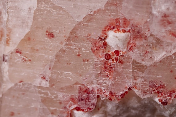 Quartz with Feldspar and Garnet, view 8
