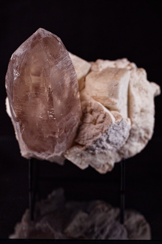Smoky Quartz with Feldspar, view 4