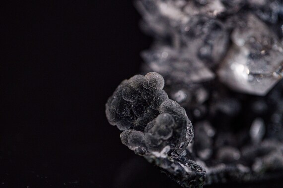 Apophyllite and Gray Chalcedony Stalactite, view 8