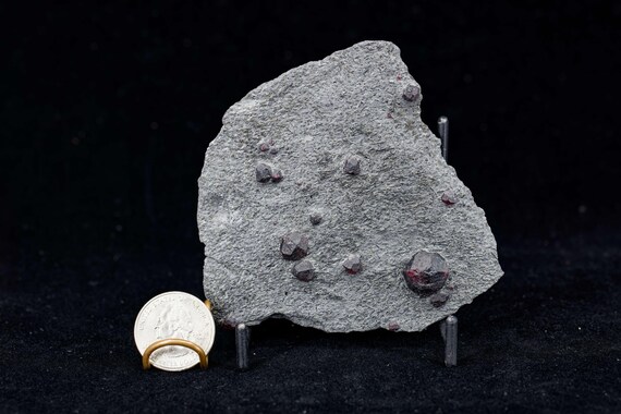 Almandine Garnet with Graphite, view 7