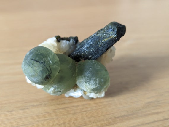 Prehnite with Epidote and Stilbite, view 2