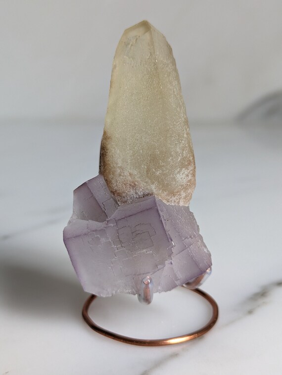 Fluorite with Dogtooth Calcite