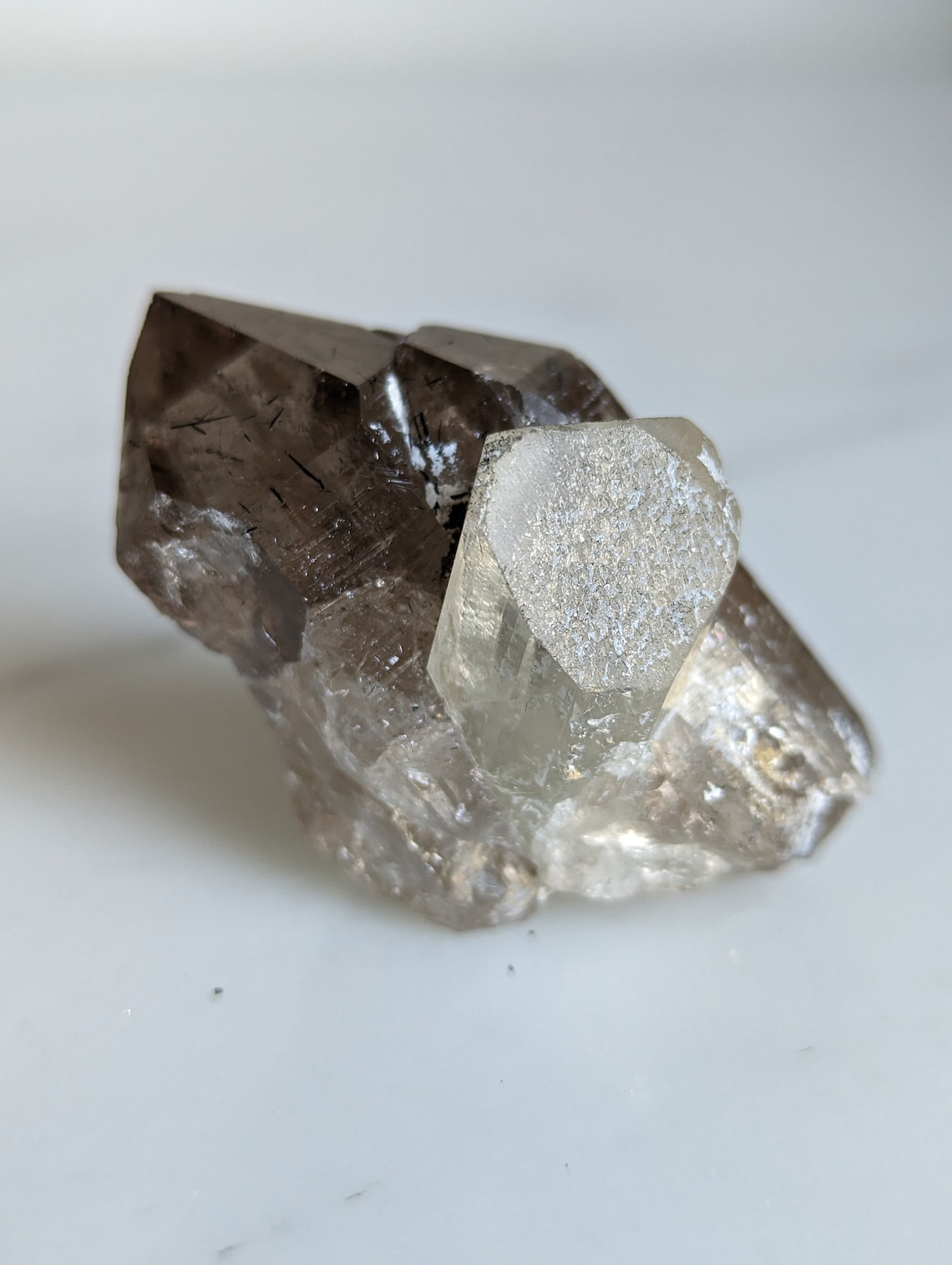 Topaz with Smoky Quartz, Vietnam, 48 g, 3 x 2.5 x 4.5 cm | Miniature