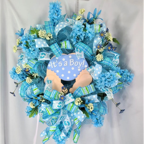 Its a Boy Wreath - Etsy