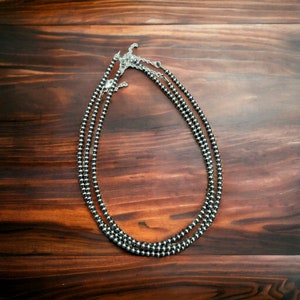 Navajo pearl choker - Navajo pearl necklace - Western necklace - Western jewelry - Cowgirl necklace - 4 mm beads