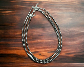 Navajo pearl choker - Navajo pearl necklace - Western necklace - Western jewelry - Cowgirl necklace - 4 mm beads
