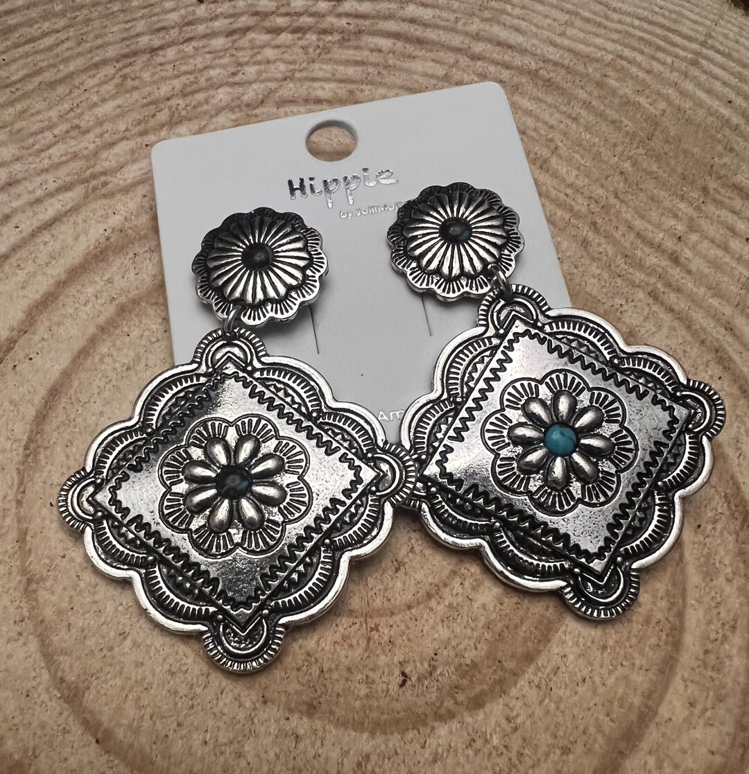The Reese Concho Dangle Earrings