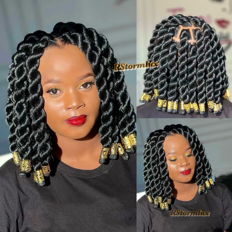 Ready to Ship Jumbo Knotless Senegalese Twist Short Braided Etsy