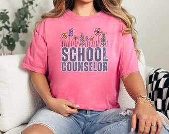 Regalo per camicia da consulente scolastico per consulente, bella camicia da consulente, camicia da consulente scolastico, consulente per la salute mentale, terapia per consulente scolastico