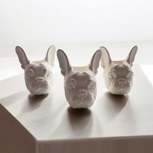 Planters, pot , flower pot, French bulldog, animal pots, Dog-shaped pot, cute puppy