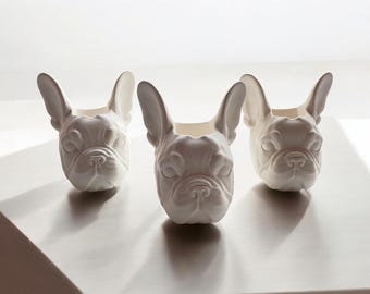 Planters, pot , flower pot, French bulldog, animal pots, Dog-shaped pot, cute puppy