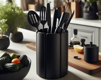 Kitchen Utensil Holder | Modern Worktoptop Organiser | Minimal Kitchen Storage | Utensil Pot