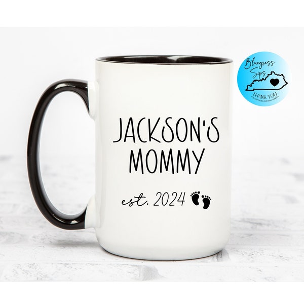 Personalized Mother's Day Gift, Mommy Mug, New Mom Gift Ideas, Mommy Coffee Mug, New Parent, Baby Shower Gift, Birthday Gift For Mom