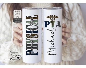 Personalized Physical Therapist Assistant Gifts, Physical Therapist Assistant Tumbler, Gifts for PT Assistant, Gift For Physical Therapist