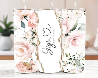 Personalized Gigi Tumbler - Custom Tumbler For Mother's Day - New Gigi Gift - Mother's Day Gift For Grandmother - Gigi Birthday Gift