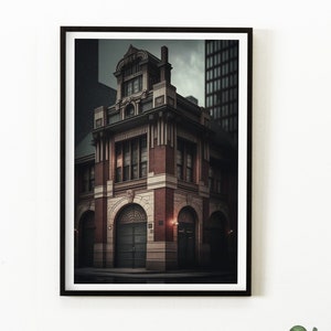 Ghostbusters Fire Department | Wall Art Digital Download Poster | Birthday Gift for Movie Fans | 1980s Nostalgia