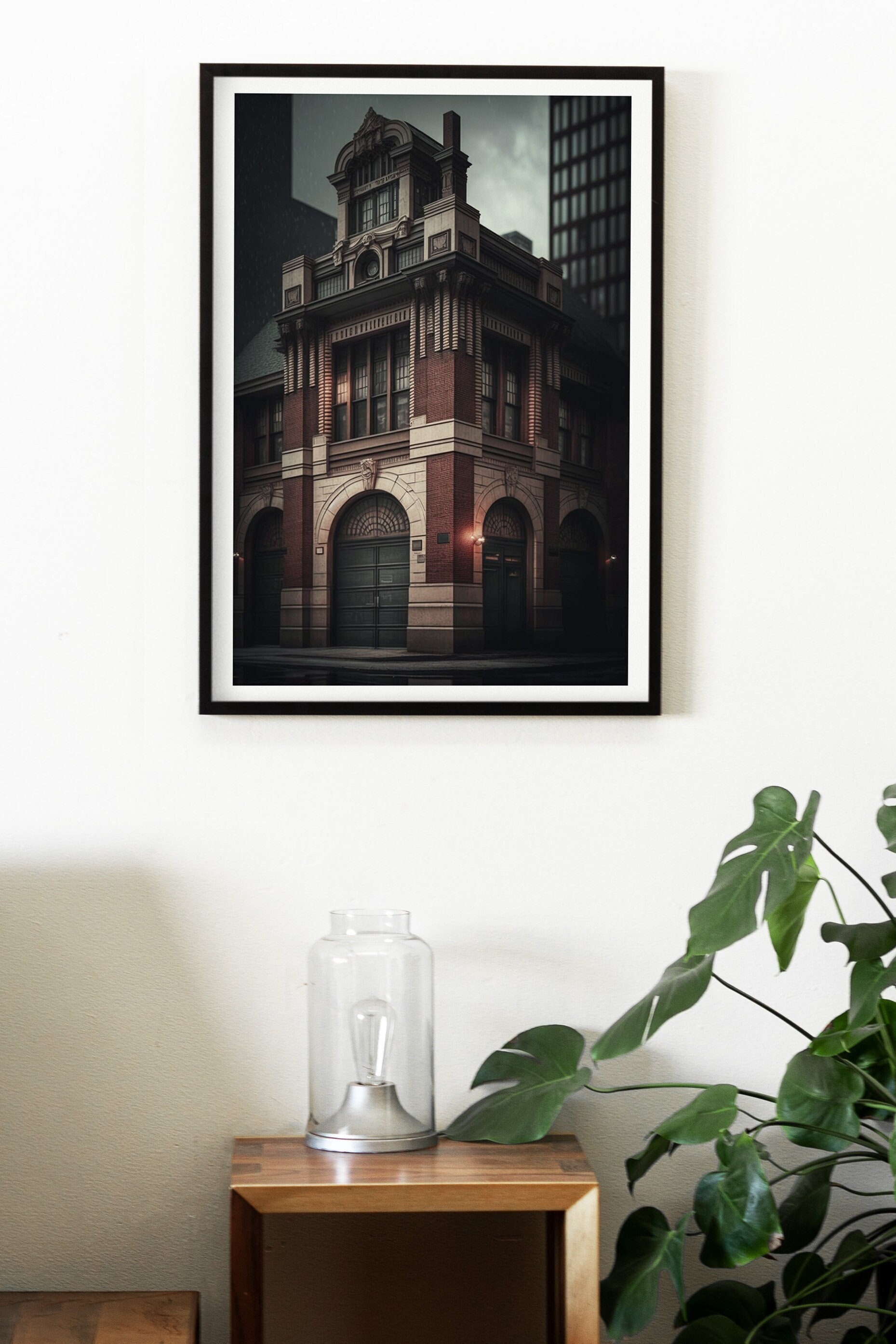 Ghostbusters Fire Department | Wall Art Digital Download Poster | Birthday Gift for Movie Fans | 1980s Nostalgia