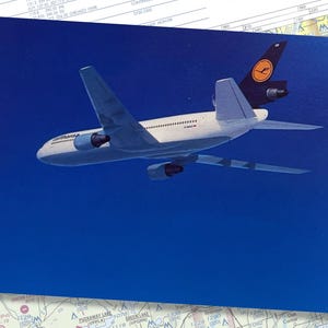 Lufthansa McDonnell Douglas DC10-30 (Ciel Bleu) | Collection de cartes postales | Amateur d'avions | Cartes postales de compagnies aériennes | Collectionneur d'avions