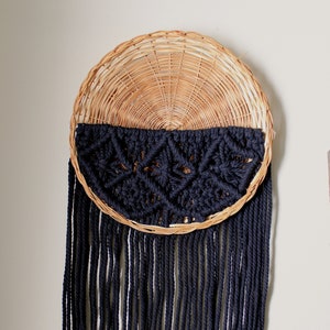 Macrame Wall Basket, Hanging Wall Basket