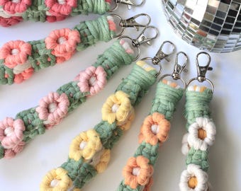 Macrame Daisy Wristlets - Made-To-Order