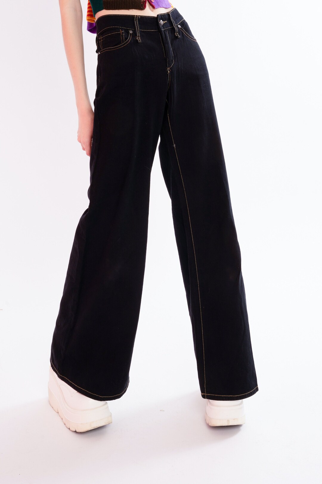 BCBG Wide Leg Denim - Etsy BCBG Wide Leg Denim - Etsy