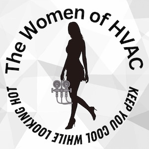 Women of hvac - keeping you cool while looking hot PNG SVG, PDF - Heating and Cooling, Heating, ventilation, and air conditioning