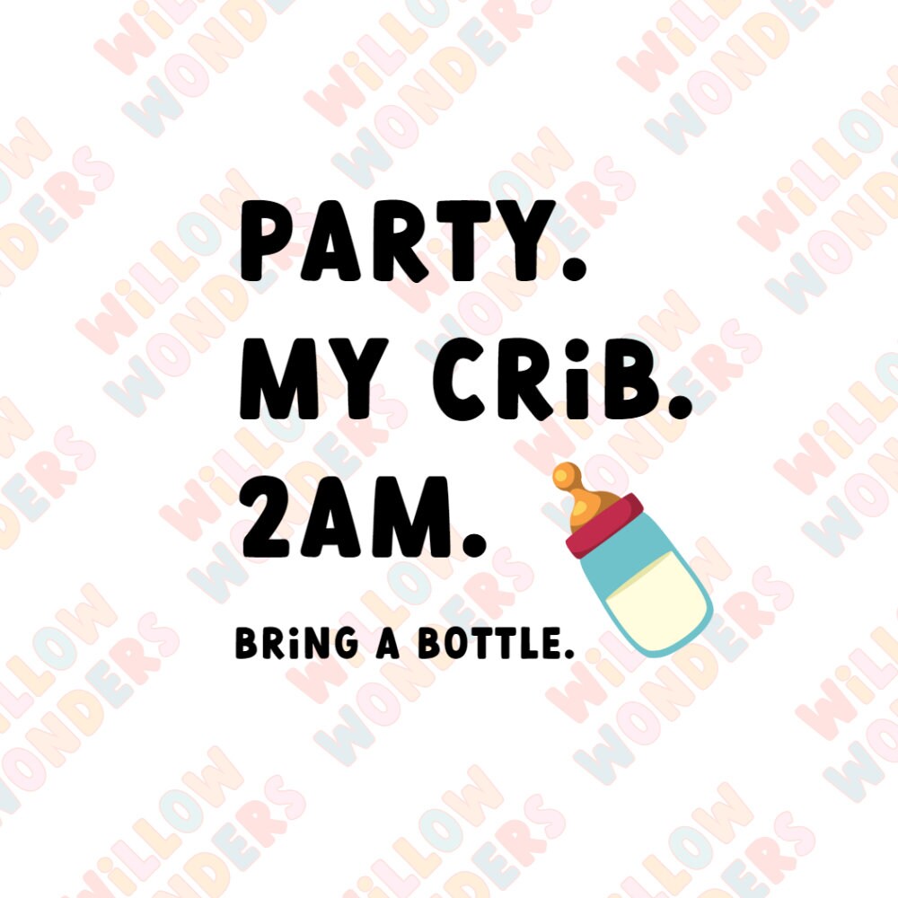 Party at My Crib PNG Party at My Crib Sublimation Design T Etsy