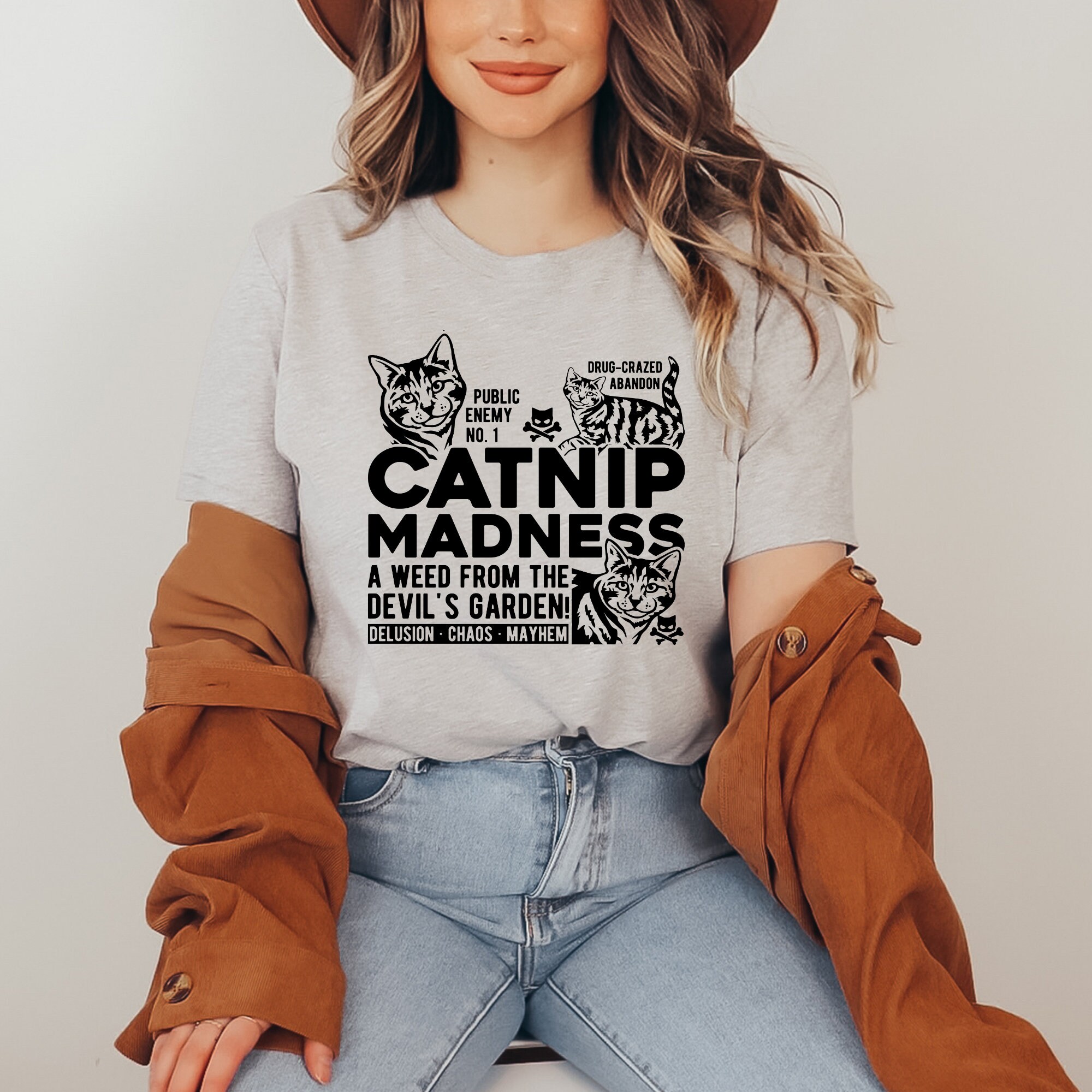 Catnip Madness, Cat Crazy, SVG PNG, Sublimation Design, Vector Graphic ...