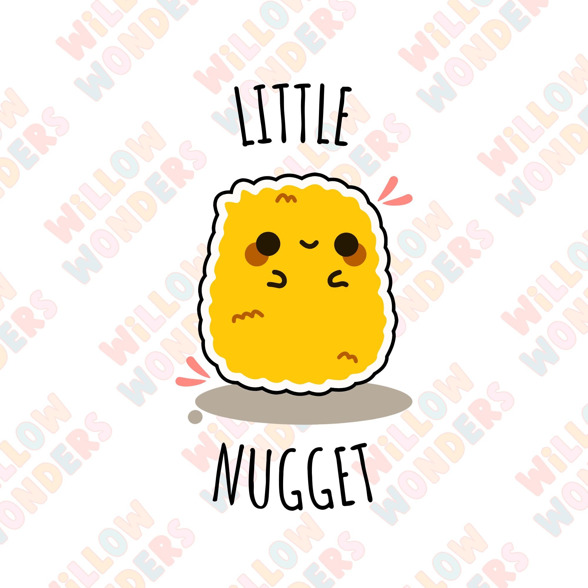Cute Little Nugget Baby Chicken Nugget Kawaii SVG PNG Etsy