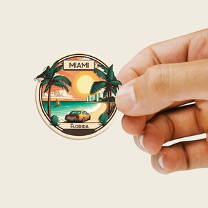 Miami Travel Sticker - Digitaal bestand
