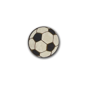 Soccer Ball Wooden Pin