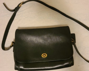 Coach 9812 Vintage Black Leather Ridgefield Crossbody - Etsy