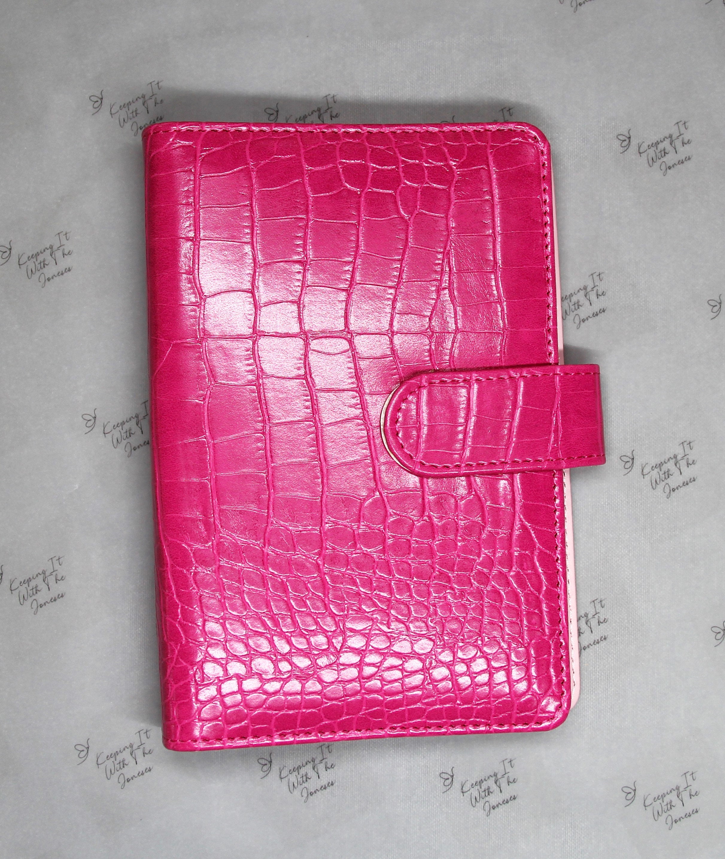 Filofax Pocket Saffiano Blush Agenda 2026 Filofax Organizer Filofax Nachfüllbares Notizbuch Saffiano Metallic A5 - Filofax Planner Met Drukknoopsluiting Blush Roze Planner