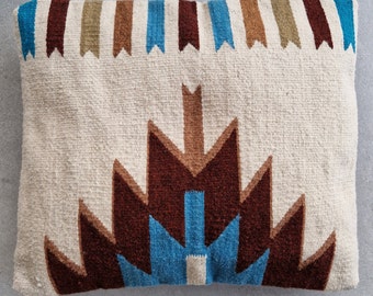 Handmade Mexican Cushion Cover Home Decor - 100% Wool