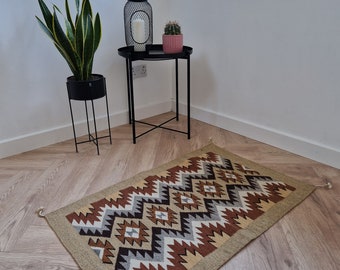 Handmade Mexican Zapotec Wool Rug ~ Home Decor