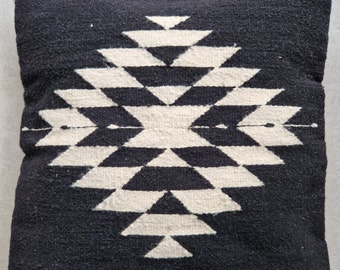 Handmade Mexican Cushion Cover Home Decor - 100% Wool