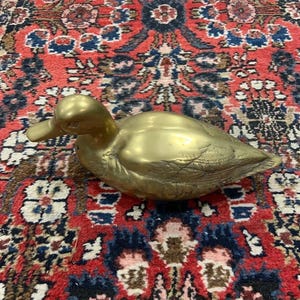 Vintage Brass Mallard Duck