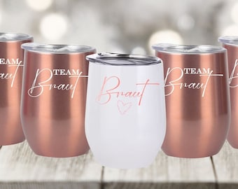 BRIDE + TEAM personalized thermal mug