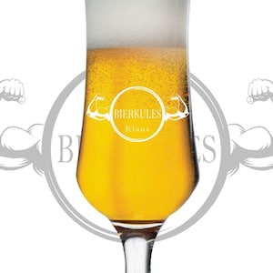 Personalized beer glass - tulip - glass with engraving - gift idea