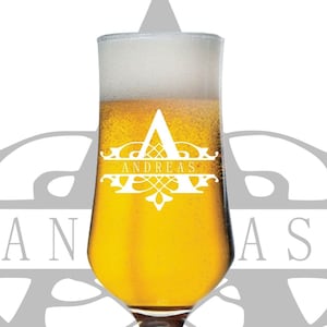 Personalized beer glass - tulip - glass with engraving - gift idea