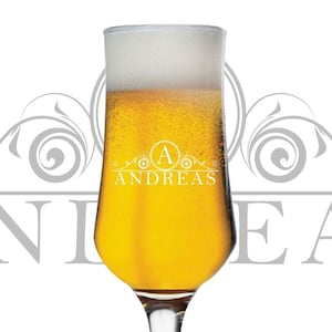 Personalized beer glass - tulip - glass with engraving - gift idea